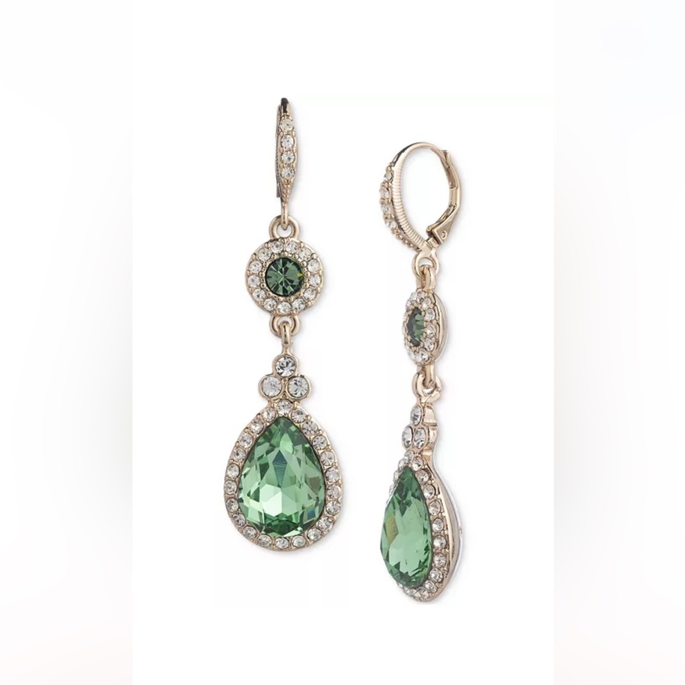 Givenchy Gold Tone Drop Earrings